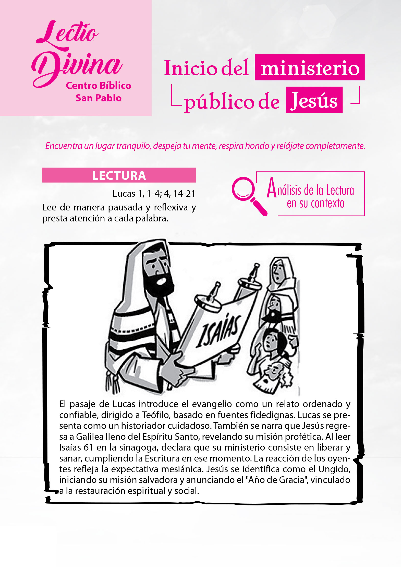 Lectio Divina del 26/01/2025