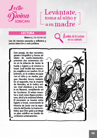 Lectio Divina: Levántate, toma al niño y a su madre