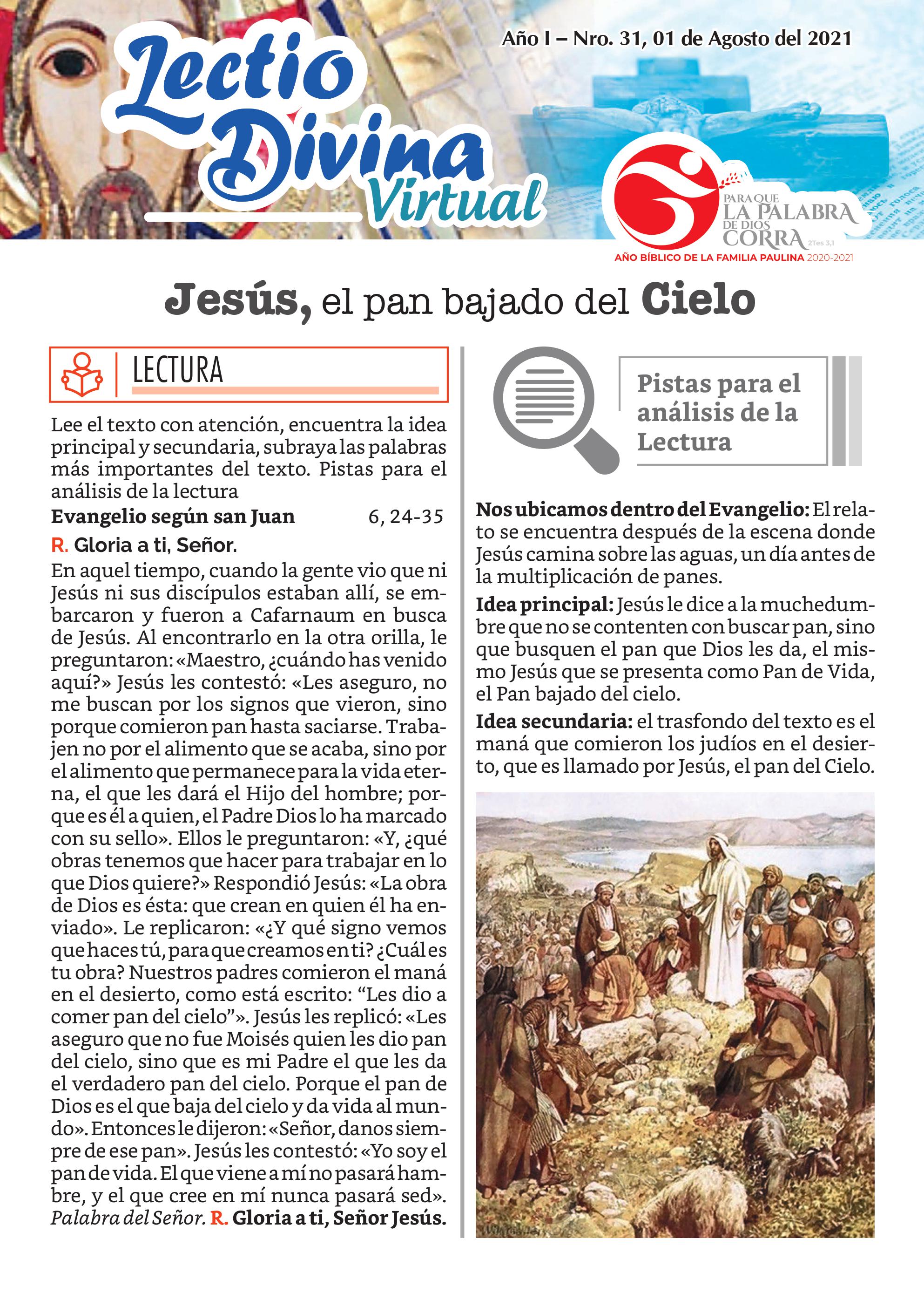 Lectio Divina Virtual 01/08/2021