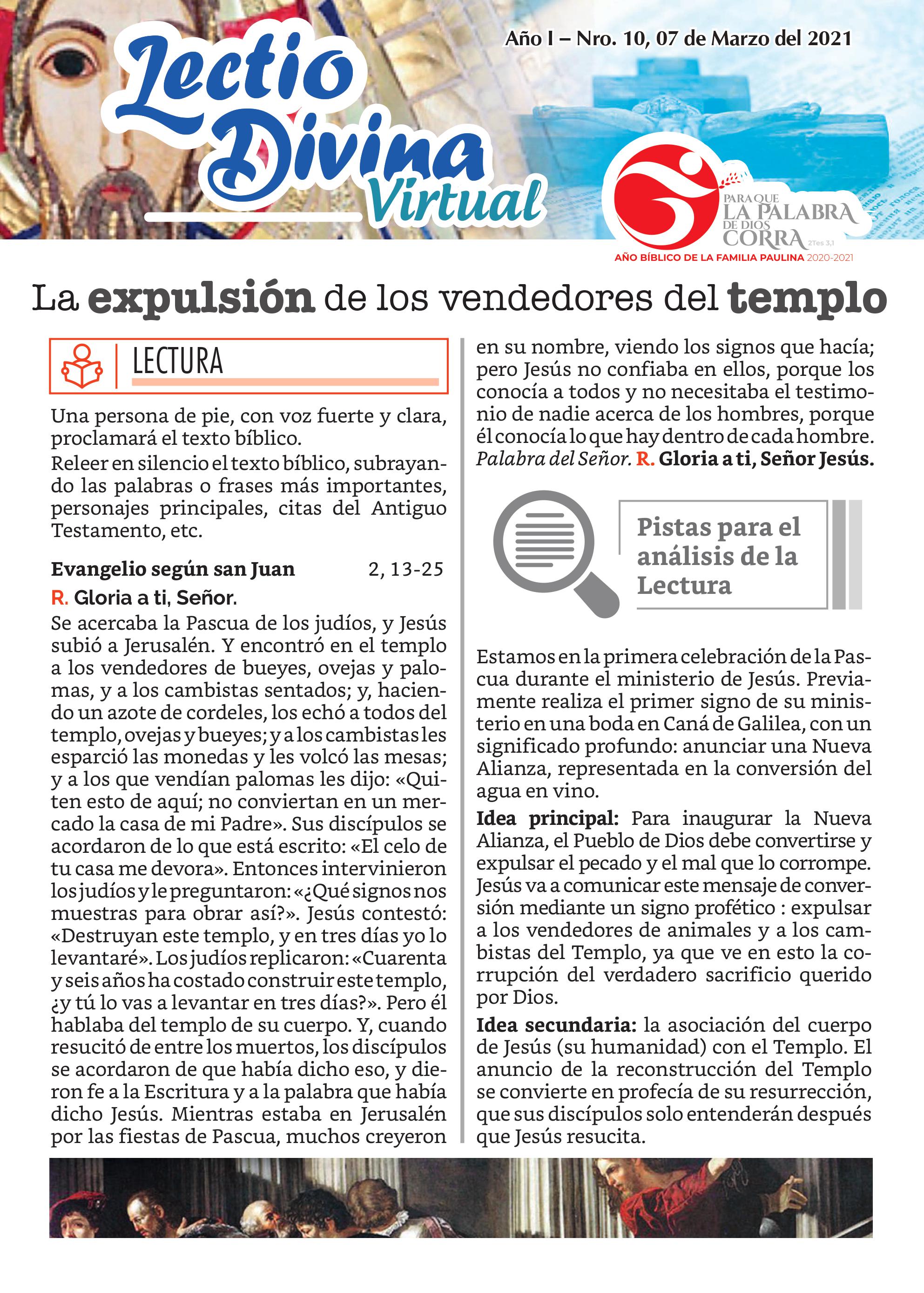 Lectio Divina Virtual 07/03/2021