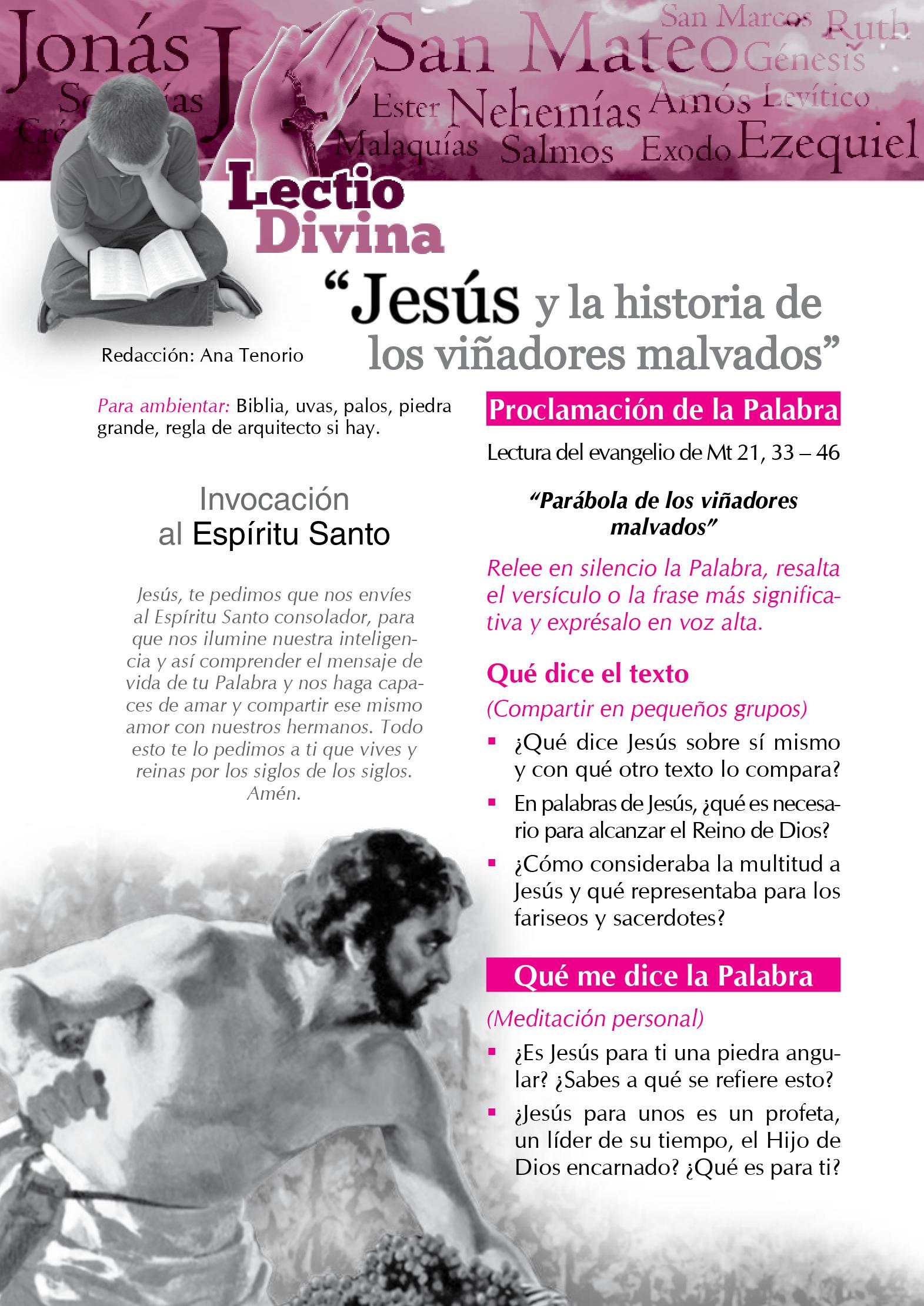 Lectio Divina Virtual 08/10/2023