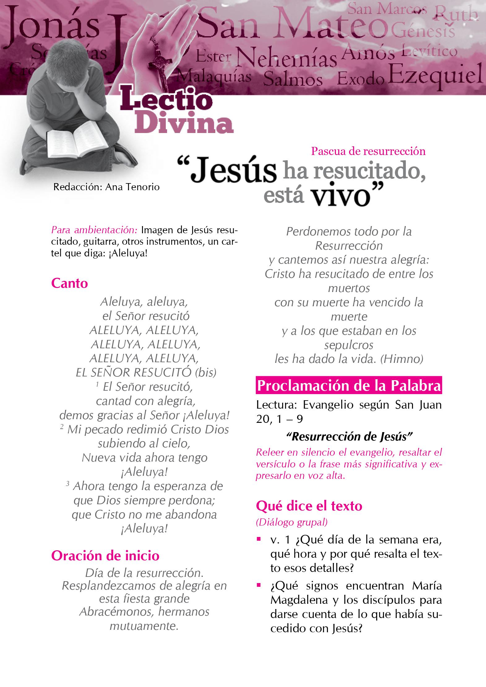 Lectio Divina Virtual 09/04/2023