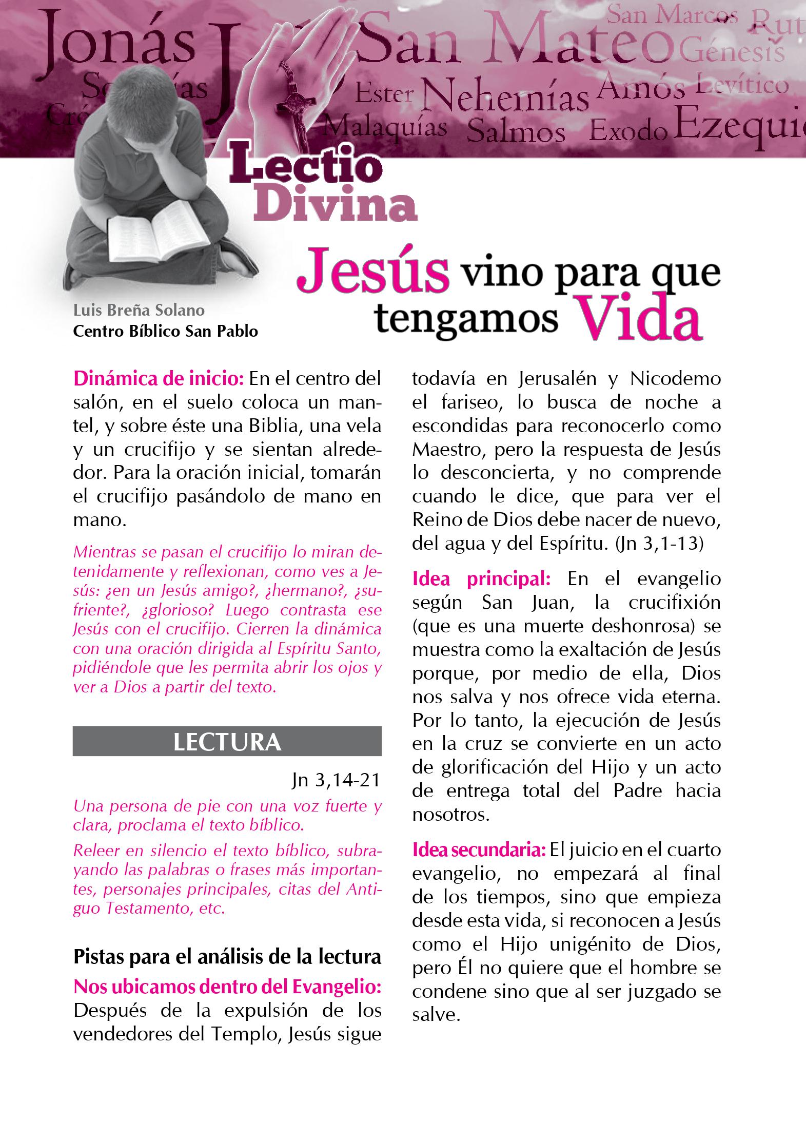Lectio Divina Virtual 10/03/2024