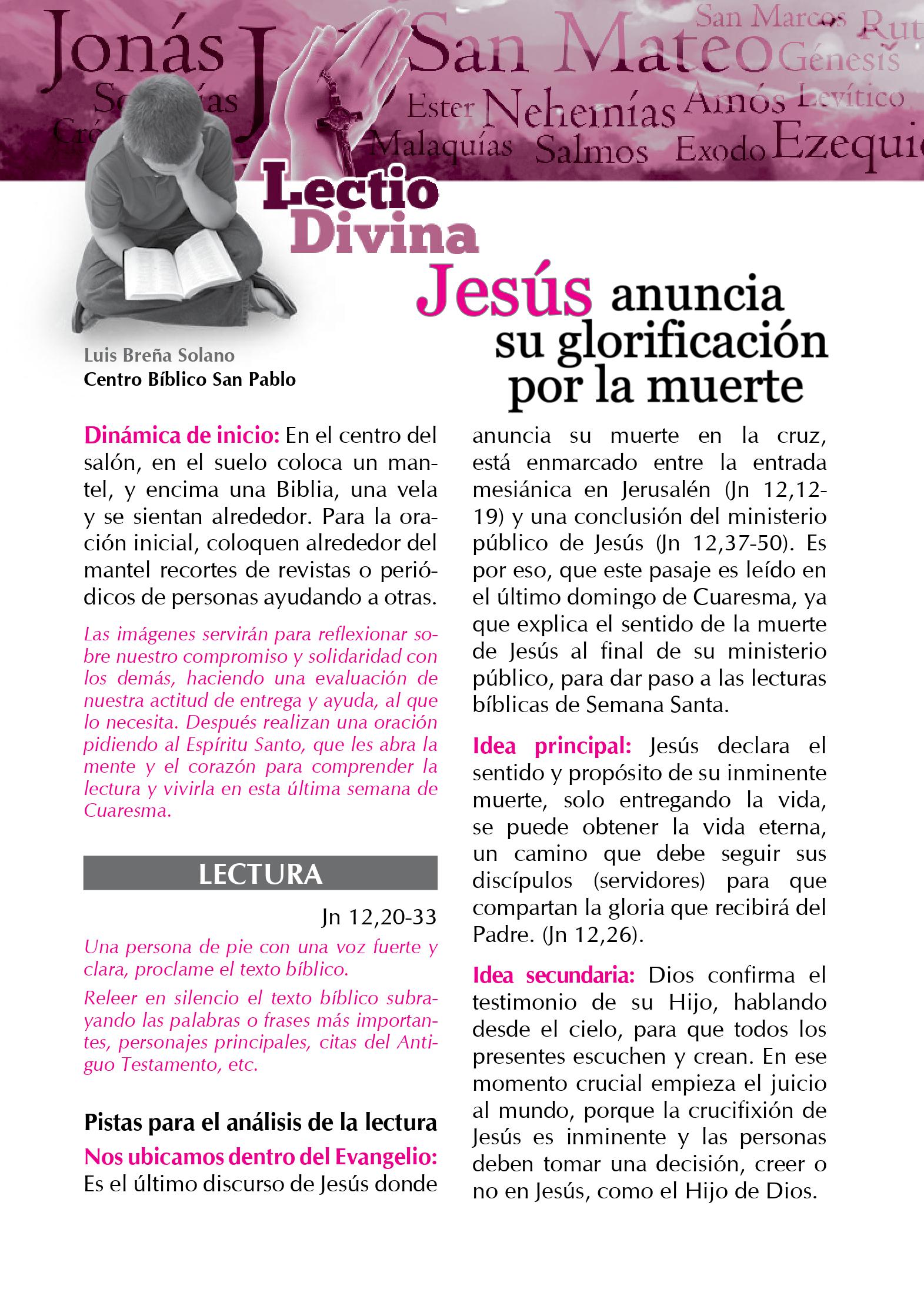 Lectio Divina Virtual 17/03/2024