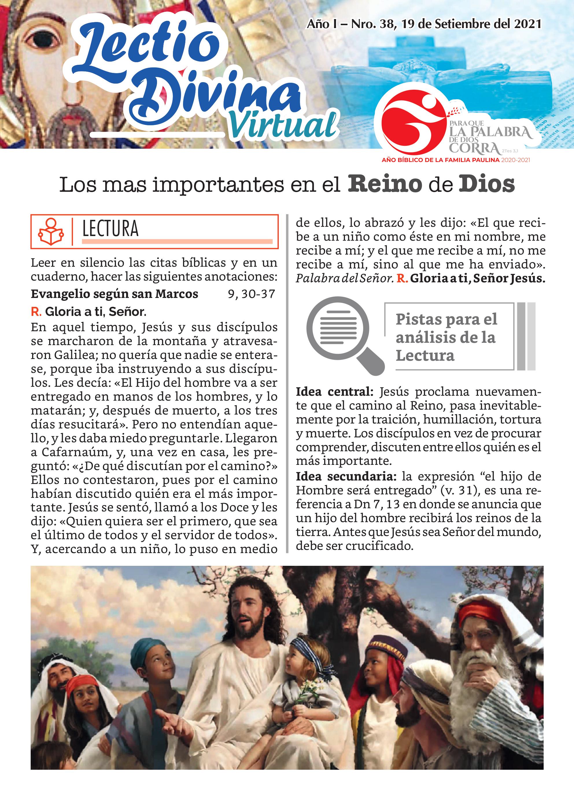 Lectio Divina Virtual 19/09/2021
