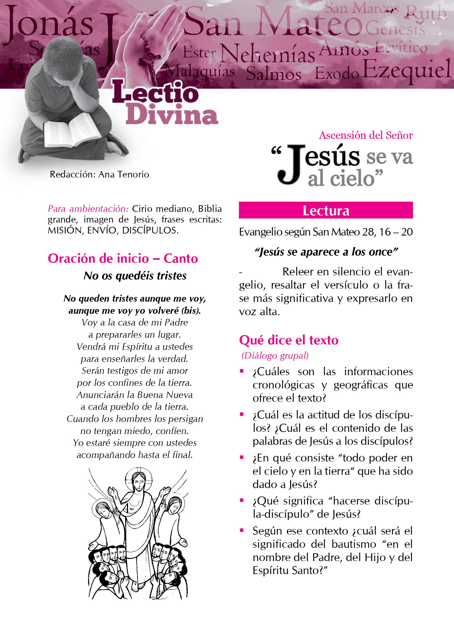 Lectio Divina Virtual 21/05/2023