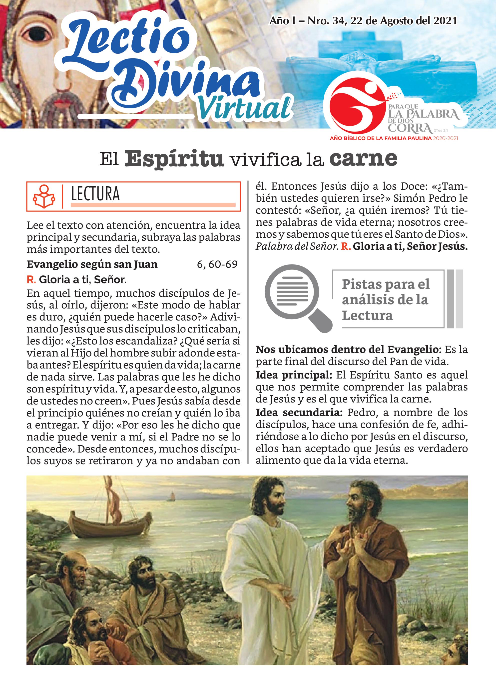 Lectio Divina Virtual 22/08/2021