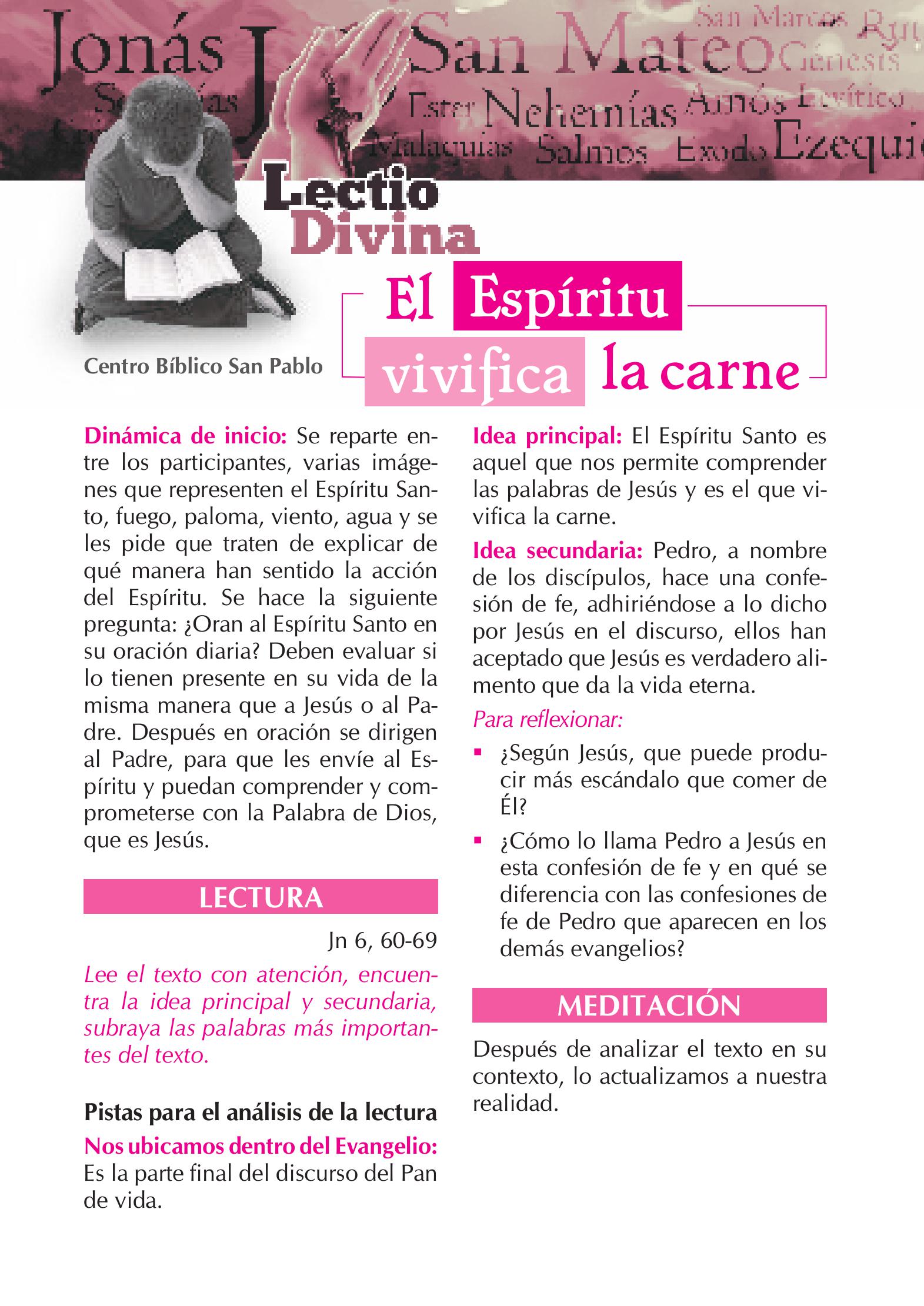 Lectio Divina Virtual 25/08/2024