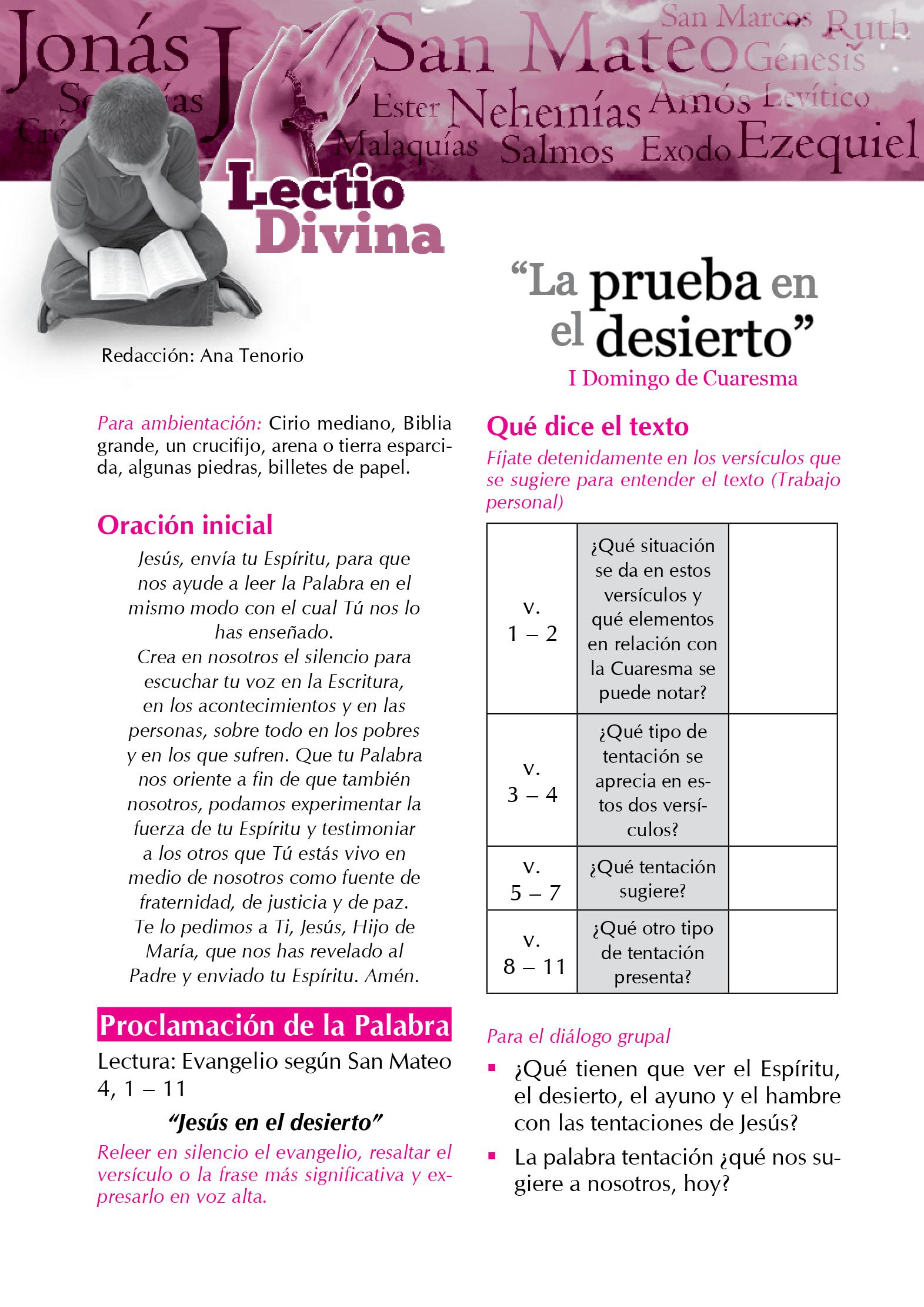 Lectio Divina Virtual 26/02/2023