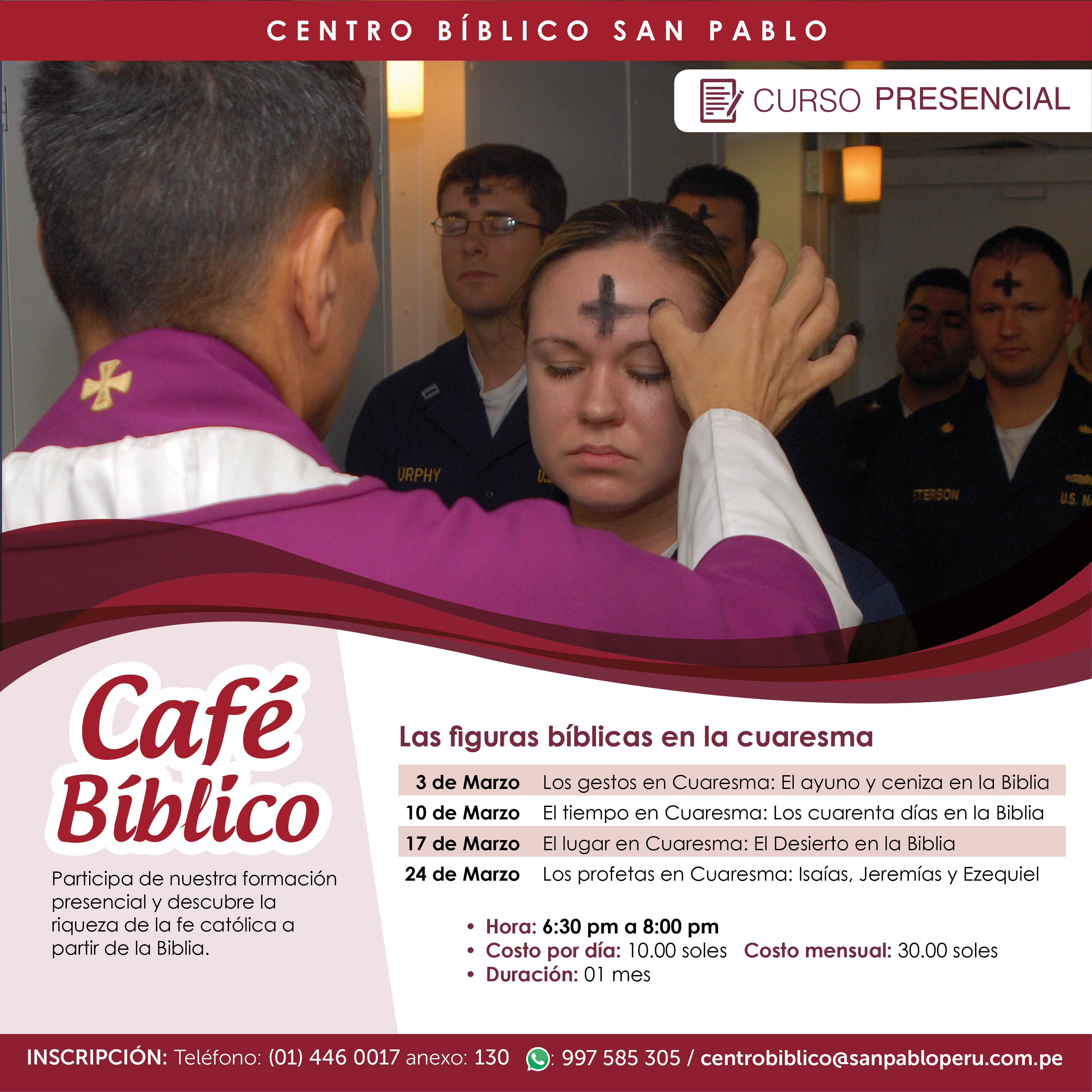 Café Bíblico: Las figuras bíblicas en la Cuaresma
