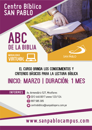 San Pablo Perú Curso Virtual El Abc De La Biblia 8501