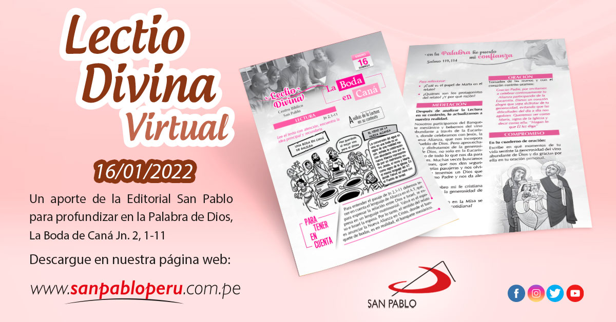 Lectio Divina Virtual 16/01/2022