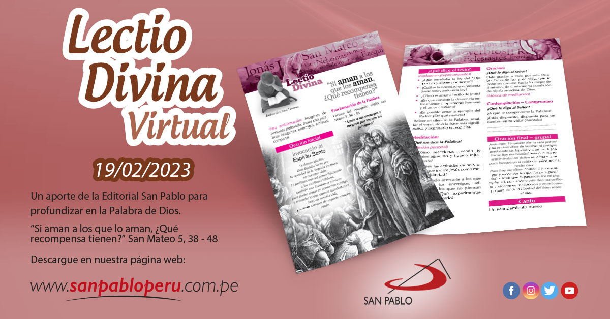 Lectio Divina Virtual 19/02/2023