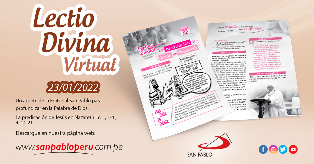 Lectio Divina Virtual 23/01/2022