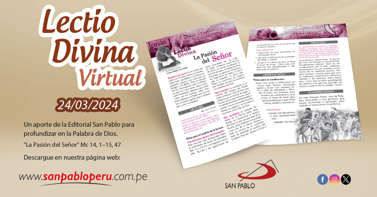 Lectio Divina Virtual 24/03/2024