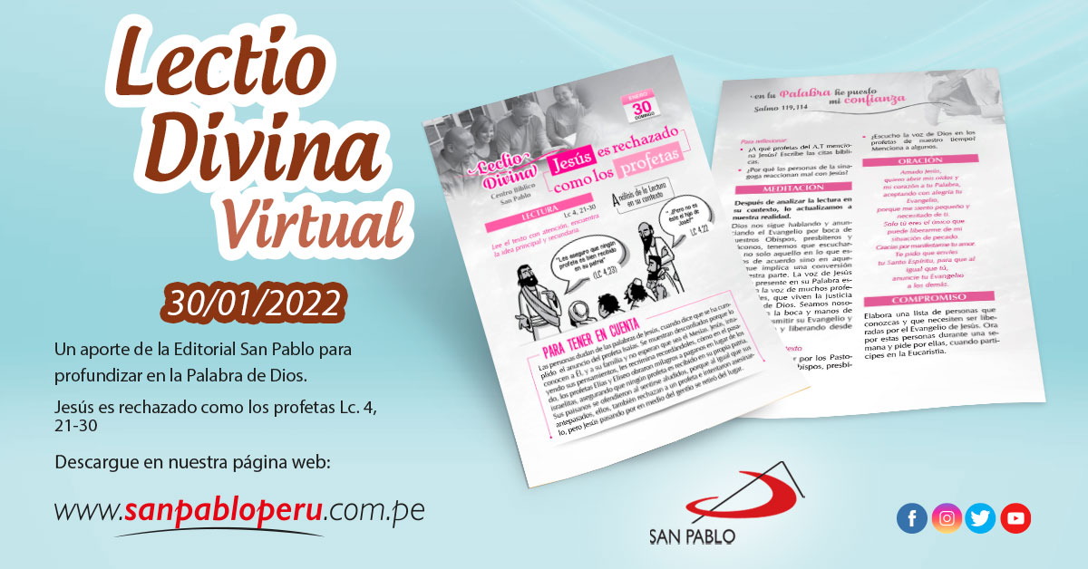 Lectio Divina Virtual 30/01/2022