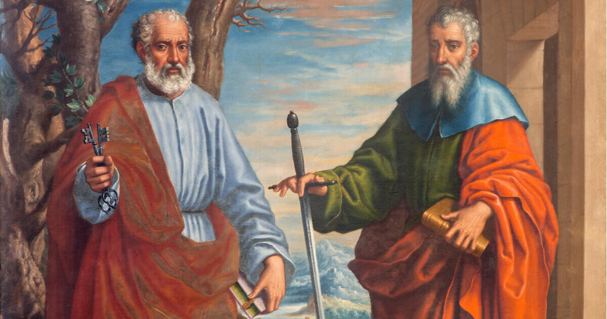 Pedro y Pablo evangelizando al mundo